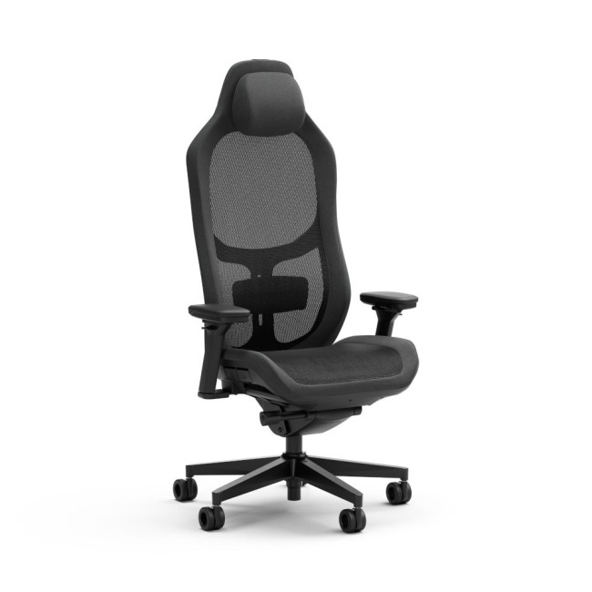 Геймерське крісло Refine Fabric Dark чорного кольору, Donati Dynamic, Synchro-tilt, Mesh FRACTAL DESIGN Refine Mesh Dark (FD-CH-RE1M-01)