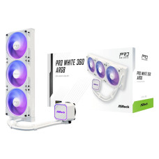 Система водяного охолодження CPU sAM5, AM4, 1851, 1700, Copper WB, PWM Fan 0-2100RPM, MAX 31dB(A), R ASROCK PRO WHITE 360 ARGB