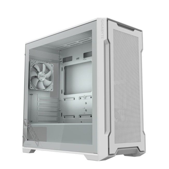 Корпус без БЖ Mid Tower Mini ITX / Micro ATX  MB Tempered Glass Both Side Panel White Dust Filter 2x GIGABYTE C102 GLASS ICE