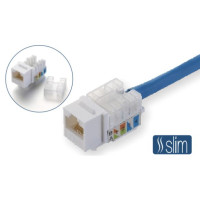 Модуль Keystone RJ45, UTP, Slim, Cat.6, 110 IDC, захисна кришка KINGDA KD-KJ2085UC6