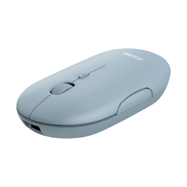 Миша бездротова Puck Rechargeable Wireless Ultra-Thin Mouse Blue 1600 Dpi TRUST Puck Mouse blue (24126)