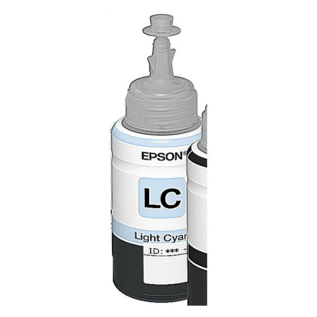 Чорнило для L800 світло синє, 70 мл EPSON L800 Lig.Cyan ink bottle 70ml (C13T67354A)