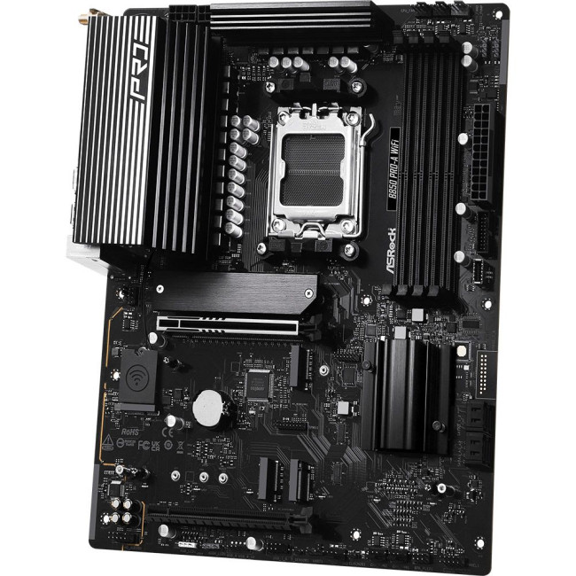 Mатеринська плата sAM5 AMD B850 4xDDR5 HDMI/USB3.2 4xM.2 2.5GbE LAN ATX ASROCK B850 PRO-A WIFI