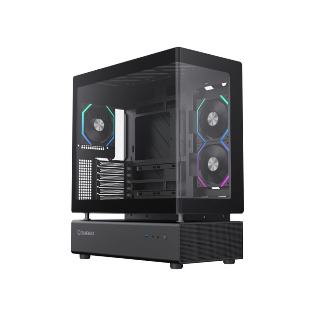 Корпус Midi ATX без блока живлення,ATX,M-ATX,ITX,Support BTF,Tempered Glass,Mesh,USB GAMEMAX N80 BK