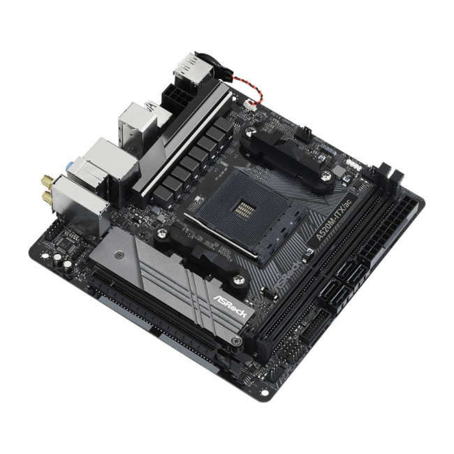 Материнська плата sAM4 AMD A520 HDMI/DP 1xM.2 GbE Lan Mini-ITX ASROCK A520M-ITX/AC