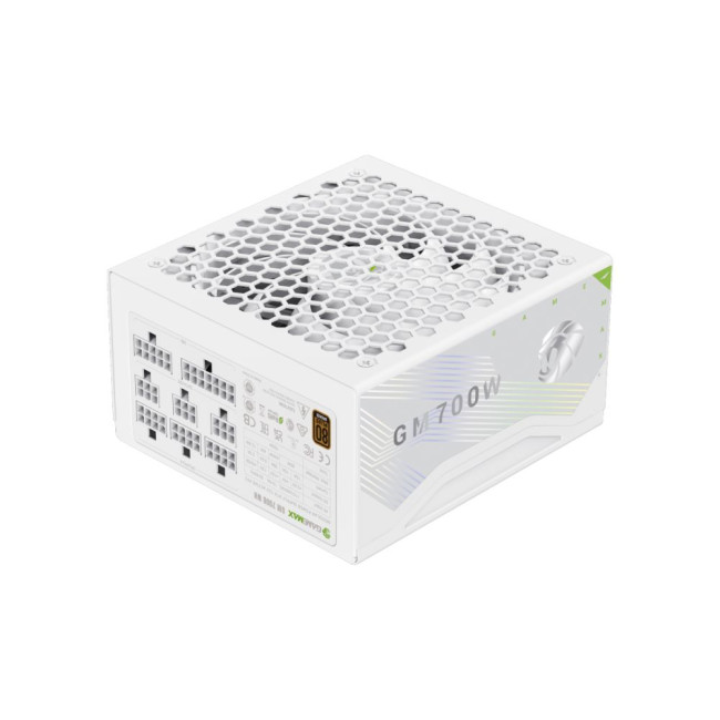 Блок живлення ATX 700W, 80+ Bronze, 140mm Ultra Silent Fan OVP / UVP/ SIP / OCP/ OLP/ OPP/ SCP GAMEMAX GM 700B WH Fully-modular New