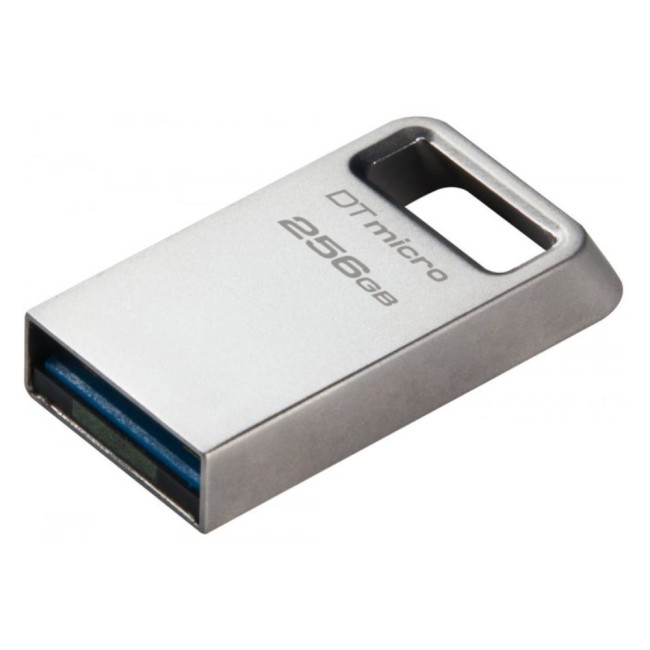 Мікрофлеш пам'ять 256GB DataTraveler Micro 200MB/sMetal USB 3.2 Gen 1 KINGSTON DTMC3G2/256GB