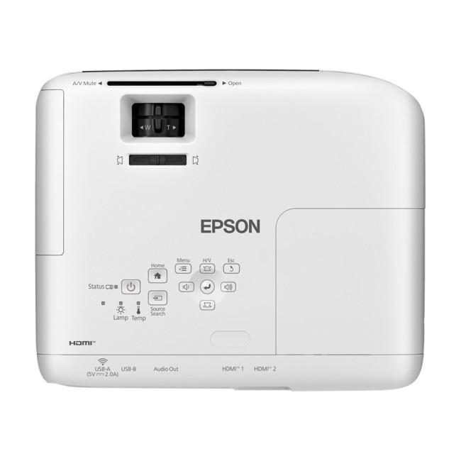 проектор EB-FH08 (3LCD, FHD, 3600ALm, 16000:1, 1.21-1.45:1, 6/12, 2*HDMI, USB-A, USB-B, 2W) EPSON EB-FH08 (V11HB54042)