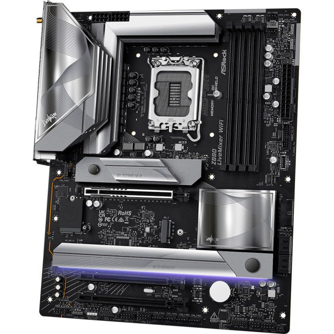 Mатеринська плата s1851 Intel Z890 4xDDR5 HDMI/2xTB4 4xM.2 2.5GbE LAN ATX ASROCK Z890 LIVEMIXER WIFI