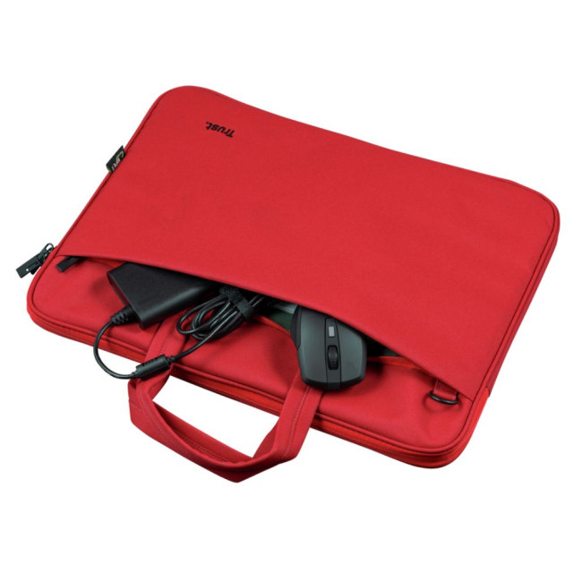 сумка для ноутбуку Bologna Slim Laptop Bag 16 inch Eco - red TRUST Bologna Slim Bag 16 red (24449)