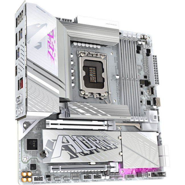 Mатеринська плата s1851 Intel Z890 HDMI/DP/DP(USB4-C)  3xM.2 2.5GbE LAN mATX GIGABYTE Z890M AORUS ELITE WIFI7 ICE