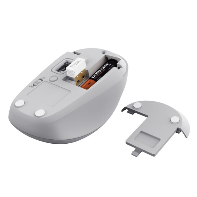 Бездротова Мишка Yvi+Compact Multi-Device Wireless Mouse - White TRUST Yvi+Compact Multi-White (25454)