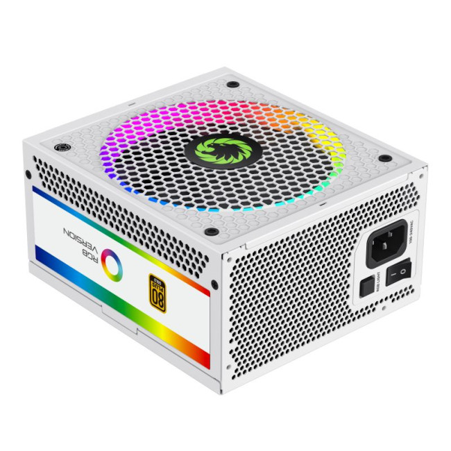 Блок живлення 850W, 80 Gold,ARGB ring fan 140mm,fully modularOPP, OVP, UVP, OCP, OTP, SCP GAMEMAX RGB850 PRO WH