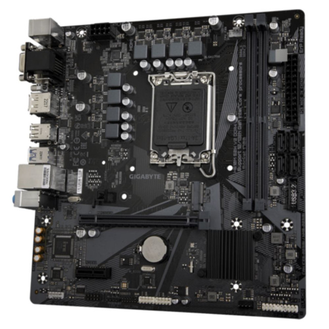 Mатеринська плата s1700 Intel H610 DP/HDMI/DVI/VGA 1xM.2 GbE LAN mATX GIGABYTE H610M S2H V2 DDR4