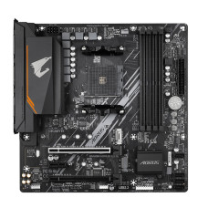 Mатеринська плата sAM4 AMD B550 4xDDR HDMI/DVI2xM.2 (PCIe 4.0) USB 3.2 GbE LAN mATX GIGABYTE B550M AORUS ELITE