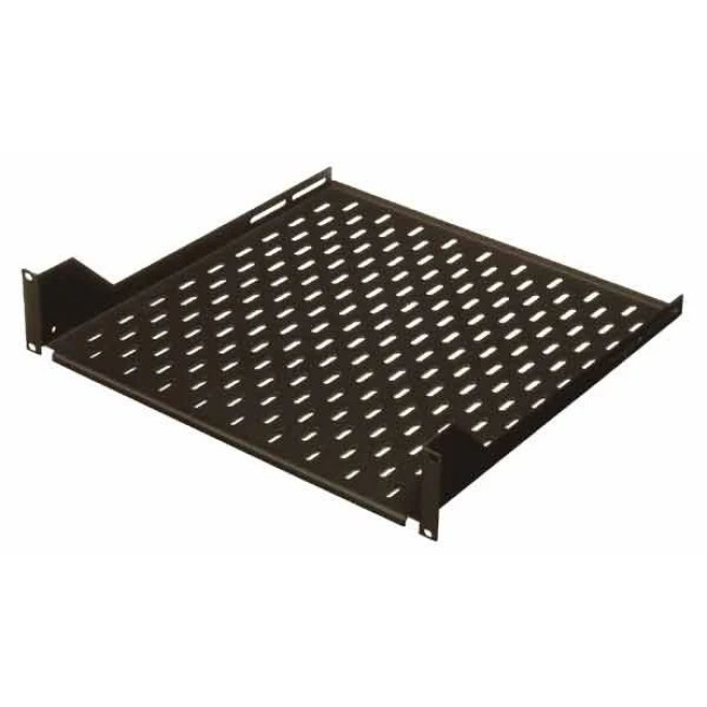 Полиця 2U, глибина 450мм., навантаження 60 кг, RAL9005 CONTEG DP-PO-450