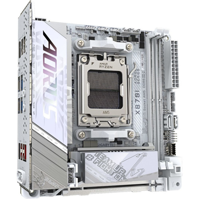 Mатеринська плата sAM5 AMD X870 HDMI 2xM.2  USB4.0 2.5GbE LAN Mini-ITX GIGABYTE X870I AORUS PRO ICE