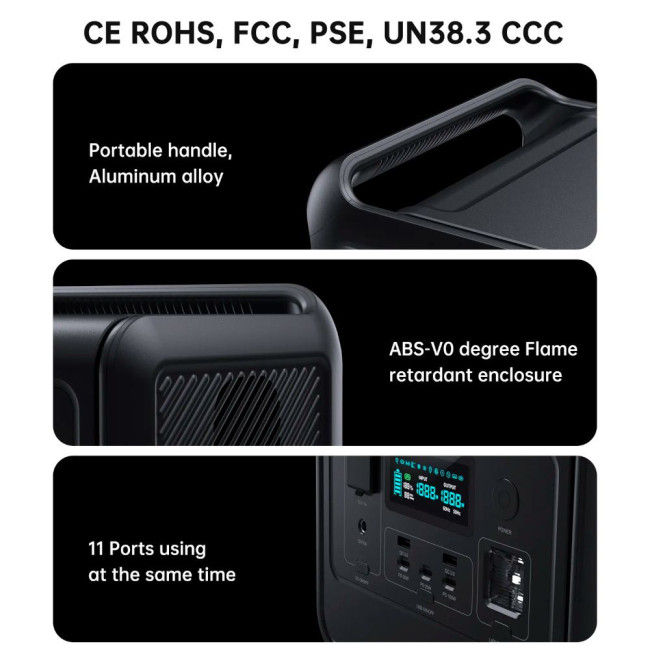 Мобільна зарядна станція Choetech 800W Power stati CHOETECH 800W PS (BS060)