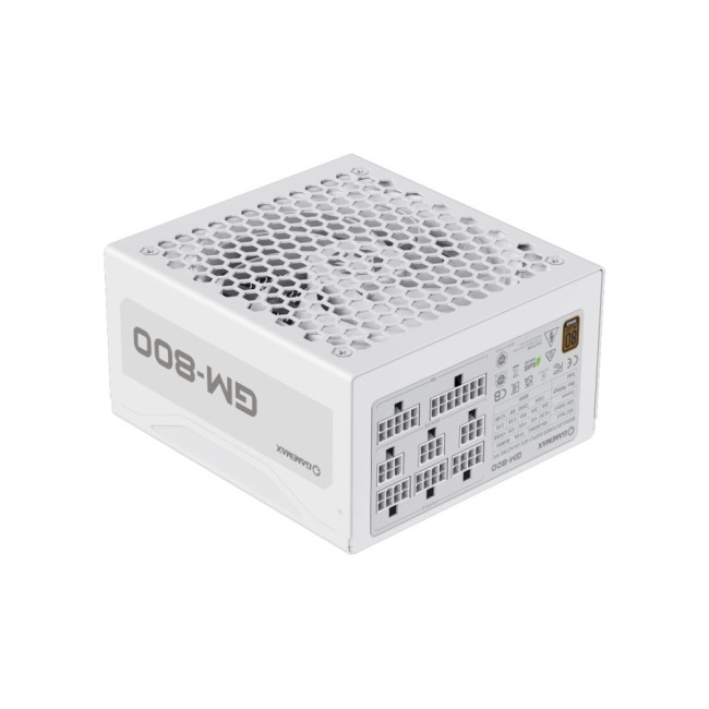 Блок живлення ATX 800W,80+Bronze, вентилятор 140 мм, повністю модульний, білий, коробочний GAMEMAX GM-800 Modular white
