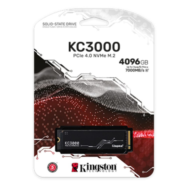 накопичувач M.2 4096GB KC3000, PCIe 4.0  NVMe KINGSTON SKC3000D/4096G