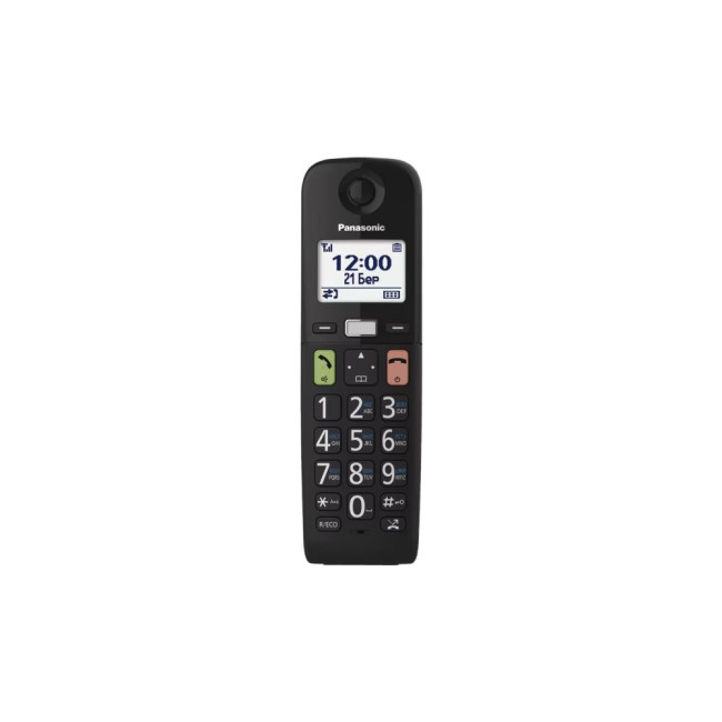 Радіотелефон DECT чорний PANASONIC KX-TGU110UAB