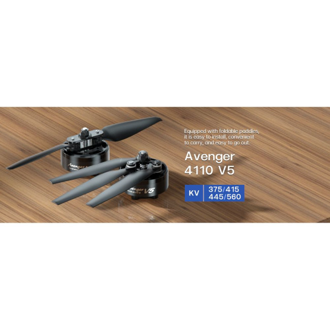 Двигун Avenger V5 4110 445kv with CCW propellers BROTHERHOBBY 4110V5-445KV (CCW)