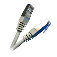 Патч-корд RJ45, FTP 5e, 5.0m,24AWG, CU, сірий KINGDA KD-PAFT4500GY