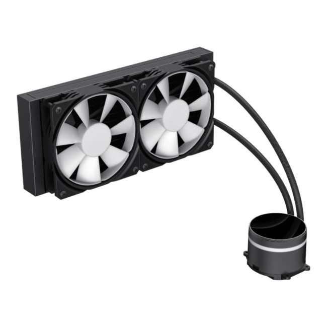 Процесорний кулер 62.82 CFM, 1.89mmH20, 32dBA, 800-2000RPM ,water pump: RPM 2300, NOICE 26.9dBA, Con GAMEMAX IceBurg 240 Infinity