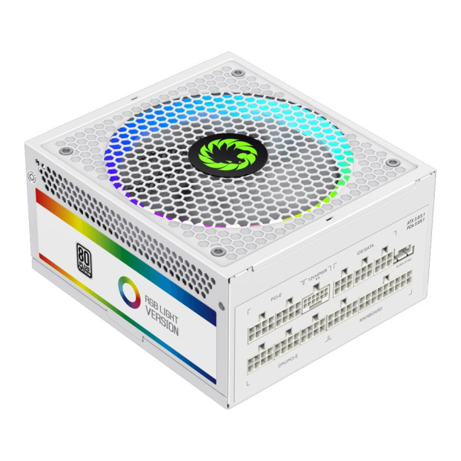 Блок живлення ATX 1300W, 80 Platinum,RGB Smart  fan 140mm,fully modularOVP, UVP, OTP, OCP, OLP, OPP, GAMEMAX RGB-1300 WH (ATX3.1 PCIe5.1)