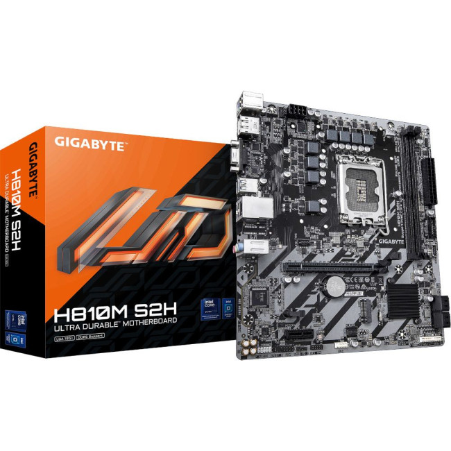 Mатеринська плата s1851 Intel H810 DP/HDMI/VGA  1xM.2 GbE LAN mATX GIGABYTE H810M S2H