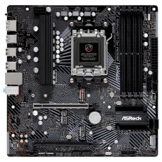 Mатеринська плата sAM5 AMD B650 DP/HDMI 3xM.2 4xDDR5 2.5GbE LAN mATX ASROCK B650M PG LIGHTNING