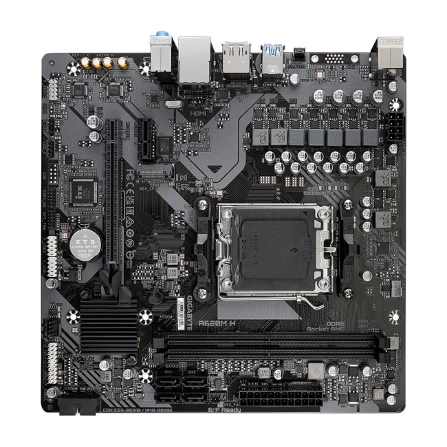 Mатеринська плата sAM5 AMD A620 DP/HDMI 1xM.2  GbE LAN mATX GIGABYTE A620M H