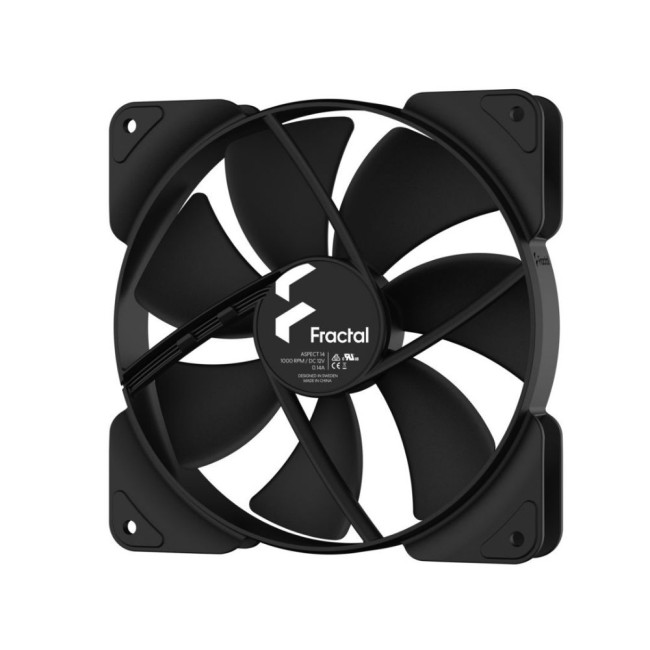 Вентилятор для корпусу 140 мм, чорний Aspect 14 Black FRACTAL DESIGN Aspect 14 Black (FD-F-AS1-1401)