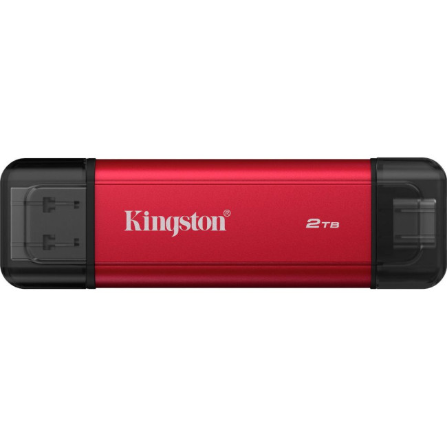 SSD накопичувач зовнішній 2TB Dual USB-A/C Portable SSD, Up to 1050MB/s USB 3.2 Gen 2 KINGSTON SPSD/2TB