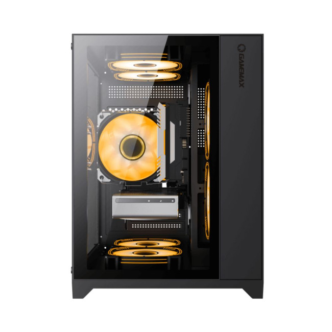 Корпус Micro-ATX без блока живлення, , загартоване скло, USB2.0x2, USB 3.0x1 GAMEMAX Infinity Mini Black