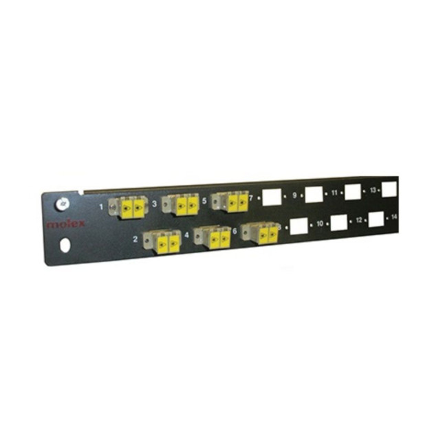 Пластина до оптичої панелі, 24duplex LC, без адаптерів MOLEX AFR-00477-04