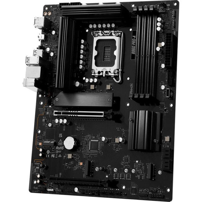 Mатеринська плата s1851 Intel B860 4xDDR5 DP/HDMI 3xM.2 2.5GbE LAN ATX ASROCK B860 PRO-A