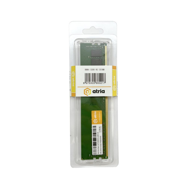 модуль пам'яті 8Gb DDR4 3200MHz ATRIA UAT43200CL22K1/8