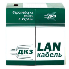 Кабель UTP кат.5е, PVC, 4 пари, 4x2x0.50, 305м, білий ДКЗ 5500
