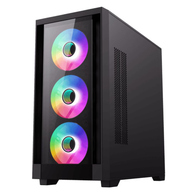 Корпус Micro ATX без блока живлення, закалене скло GAMEMAX Defender TG