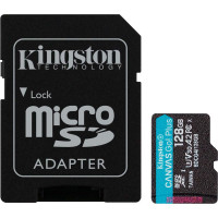 Карта пам'яті 128GB microSDXC Canvas Go Plus Gen4 200MB/s A2 U3 V30 Card + ADP KINGSTON SDCG4/128GB