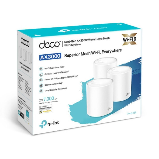 Домашня Mesh Wi-Fi система Tp-Link, Deco X60(2-pack) TP-LINK Deco X60(2-pack)