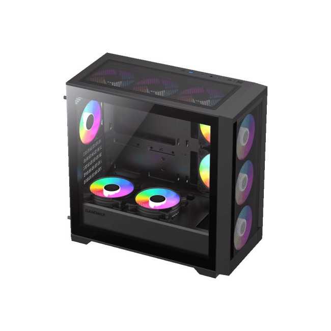 Корпус Micro ATX без блока живлення , ABS пластик, сітка,закалене склоM-ATX, ITX, ABS, Mesh,Tempered GAMEMAX Defender MB