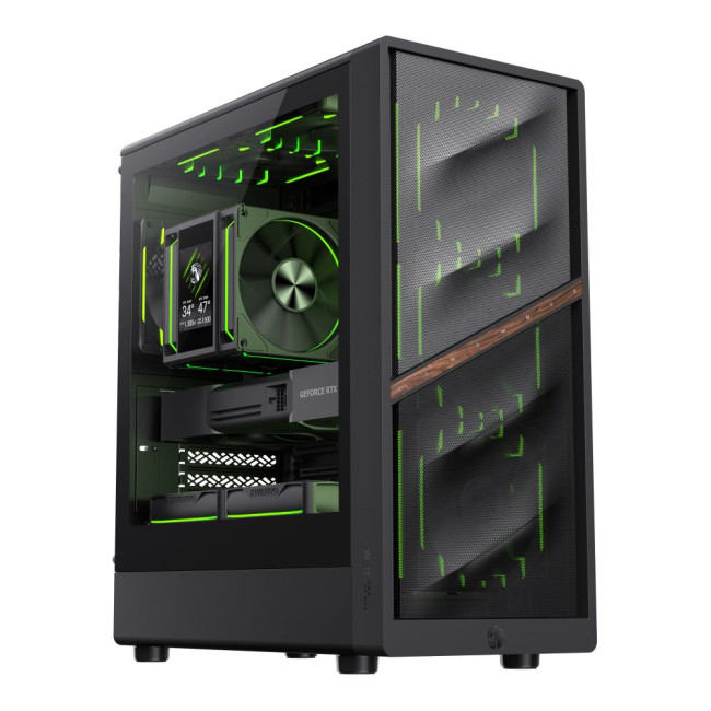 Корпус комп'ютерний Mini Tower без блока живлення  M-ATX,ITX, Tempered Glass,Mesh,USB2.0*1,USB3.0*1, GAMEMAX AERIS 330 MB