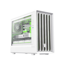 Корпус М-ATX без блока живлення , загартоване скло, пластик  M-ATX,ITX  USB 3.0*1, Type -C*1, RGB Co GAMEMAX Claw 360 WH