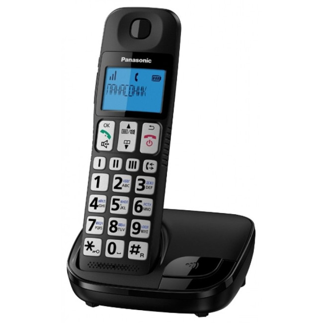 Радіотелефон DECT (чорний) PANASONIC KX-TGE110UCB