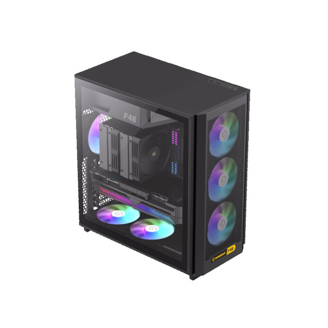 Корпус комп'ютерний Middle tower, без блока живлення ATX, Micro-ATX, Mini ITX (Support BTF) GAMEMAX F46 BK