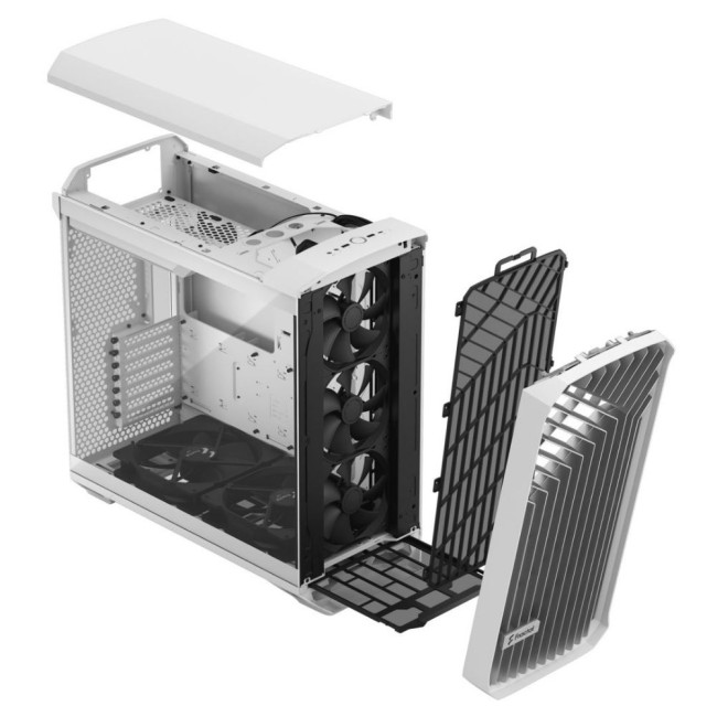 Корпус E-ATX без БЖ, білий, скло Torrent White TG Clear Tint FRACTAL DESIGN Torrent White TG Clear Tint (FD-C-TOR1A-03)