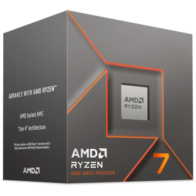 Процесор AMD Ryzen 7 8700F BOX Socket AM5/Box AMD Ryzen 7 8700F BOX s-AM5 (100-100001590BOX)
