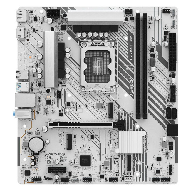 Mатеринська плата s1700 Intel B760 DP/HDMI 2xM.2 2xDDR5 2.5GbE LAN mATX ASROCK B760M-X GEN5